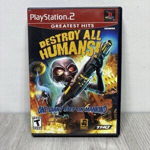 Destroy All Humans (Sony PlayStation 2, 2005) PS2 Complete w/ Manual